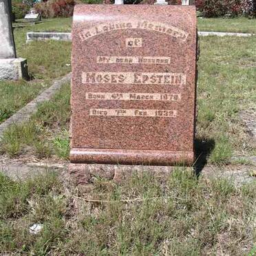 EPSTEIN Moses 1870-1939