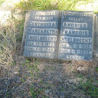 ENGELBRECHT Andries Francois 1858-1939 &amp; Gertruida Margaretha 1872-1946