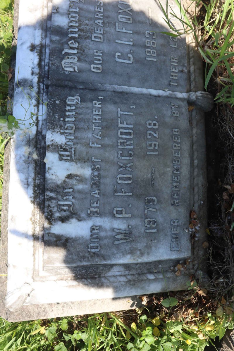FOXCROFT W.P. 1879-1928 &amp; C.I. 1883-1918