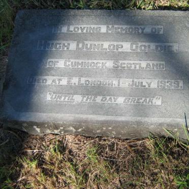 GOLDIE Hugh Dunlop -1939