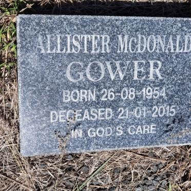 GOWER Allister McDonald 1954-2015