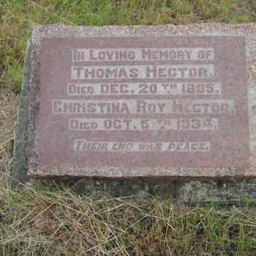 HECTOR Thomas -1885 &amp; Christina Roy -1934