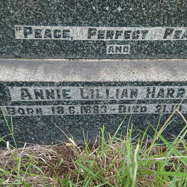HARRIS William Anthony -1942 &amp; Annie Lillian 1883-1960