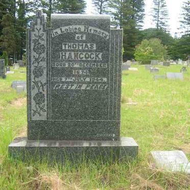 HANCOCK Thomas 1874-1944