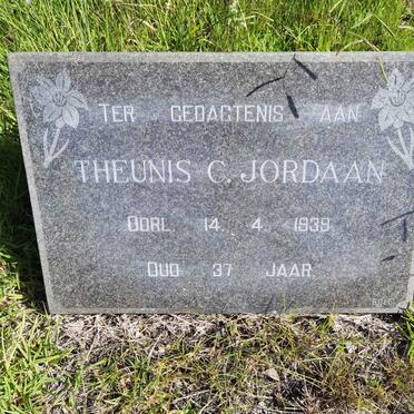 JORDAAN Theunis C.  -1939