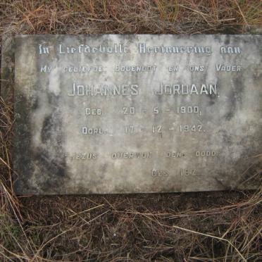 JORDAAN Johannes 1900-1942