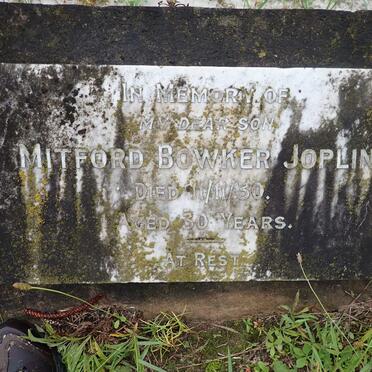 JOPLIN Mitford Bowker -1930