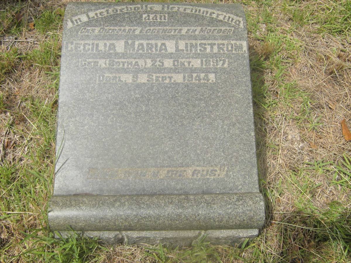 LINSTROM Cecilia Maria nee BOTHA 1897-1944