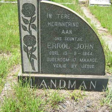 LANDMAN Errol John -1944