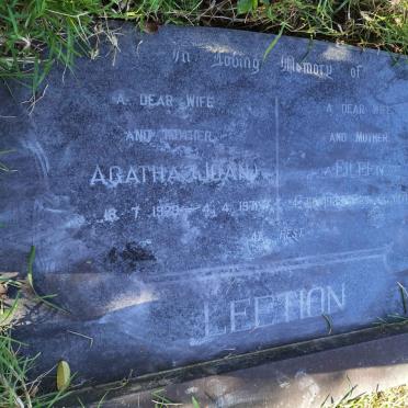 LEETION Agatha 1929-1971 :: LEETION Eileen 1922-197?