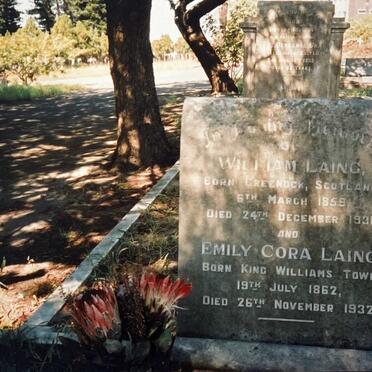 LAING William 1859-1931 &amp; Emily Cora BISHOP 1862-1932