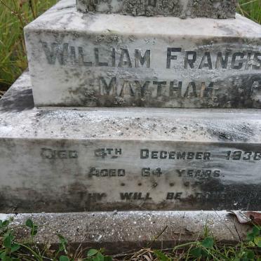 MAYTHAM William Francis -1938