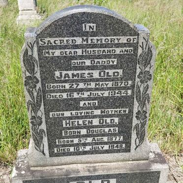 OLD James 1870-1944 &amp; Helen DOUGLAS 1877-1948