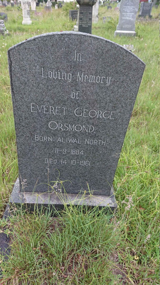 ORSMOND Everet George 1884-1961