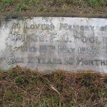 POOLE James F.C. -1927