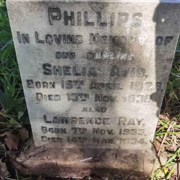PHILLIPS Shelia Avis 1929-1938 :: PHILLIPS Lawrence Ray 1933-1934 _2