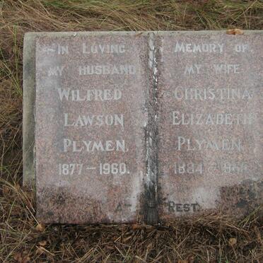 PLYMEN Wilfred Lawson 1877-1960 &amp; Christina Elizabeth 1884-1965
