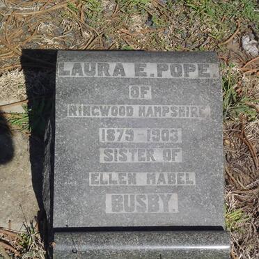 POPE Laura E. 1879-1903