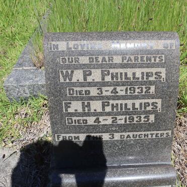 PHILLIPS W.P. -1932 &amp; F.H. -1935