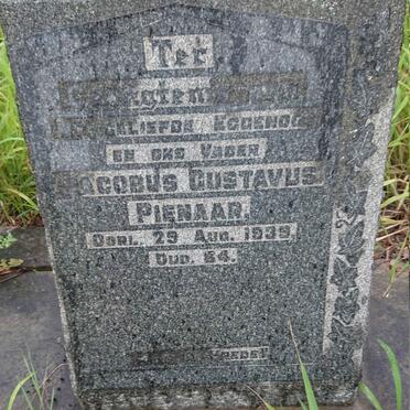 PIENAAR Jacobus Gustavus -1939