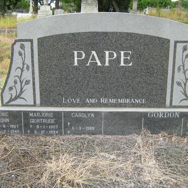 PAPE :: GORDON