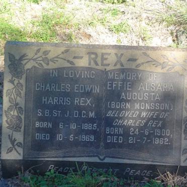 REX Charles Edwin Harris 1885-1969 &amp; Effie Alsara Augusta MONSSON 1900-1962