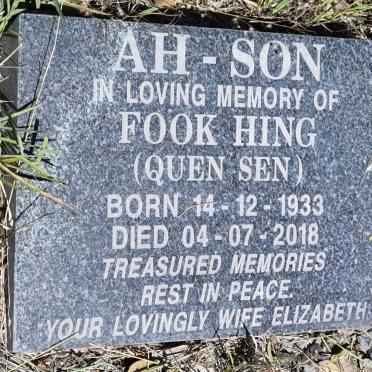 SON Fook Hing, AH 1933-2018