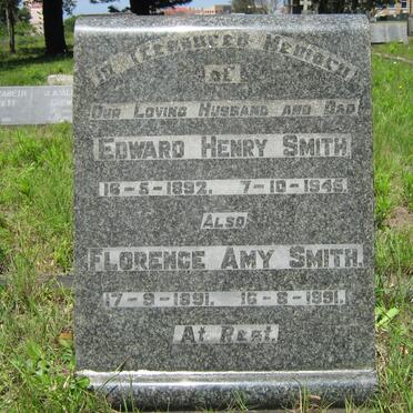 SMITH Edward Henry 1892-1945 &amp; Florence Amy 1891-1991
