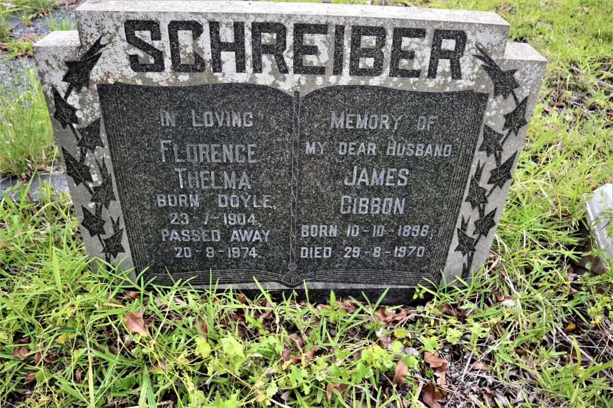 SCHREIBER James Gibbon 1898-1970 &amp; Florence Thelma DOYLE 1904-1974
