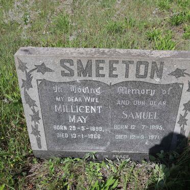 SMEETON Samuel 1895-1971 &amp; Milicent May 1899-1966