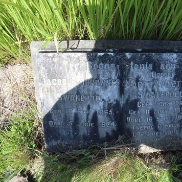 SWANEPOEL  Jacobus Johannes 1865-1924 &amp; Martha Alettha PRETORIUS nee VORSTER 1873-1949