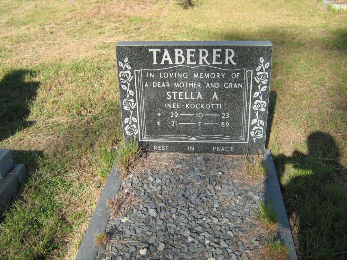 TABERER Stella A. nee KOCKOTT 1923-1989