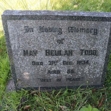 TODD May Beulah -1934