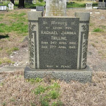 TRILLING Rachael Jamima 1880-1949