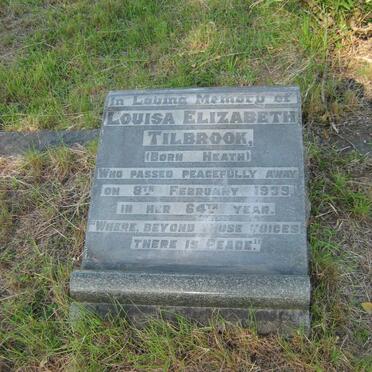 TILBROOK Louisa Elizabeth nee HEATH -1939