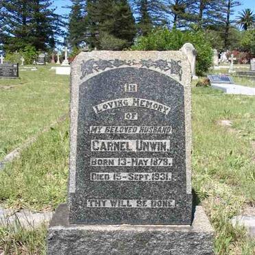 UNWIN Carnel 1878-1931
