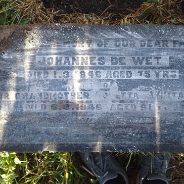 WHITAKER Rosetta -1946 :: WET Johannes, de -1946 