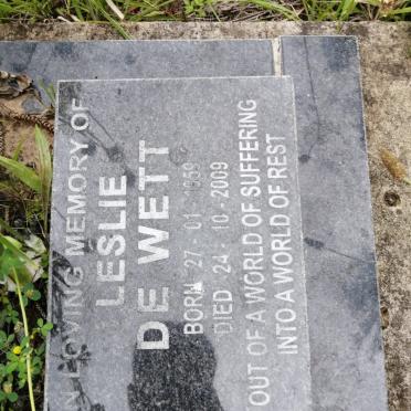 WETT Leslie, de 1959-2009