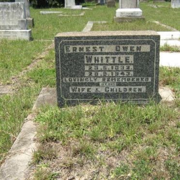WHITTLE Ernest Owen 1882-1943