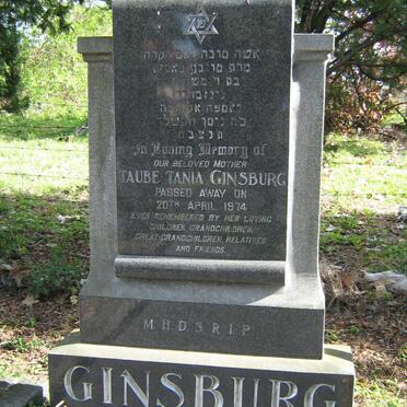 GINSBURG Taube Tania -1974