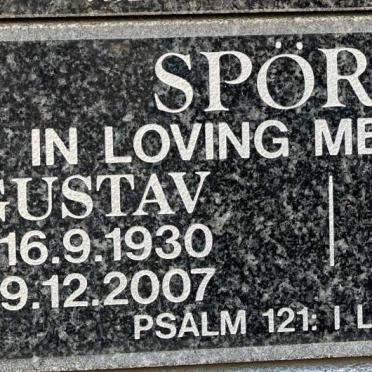 SPORKE Gustav 1930-2007 &amp; Lona 1930-2008
