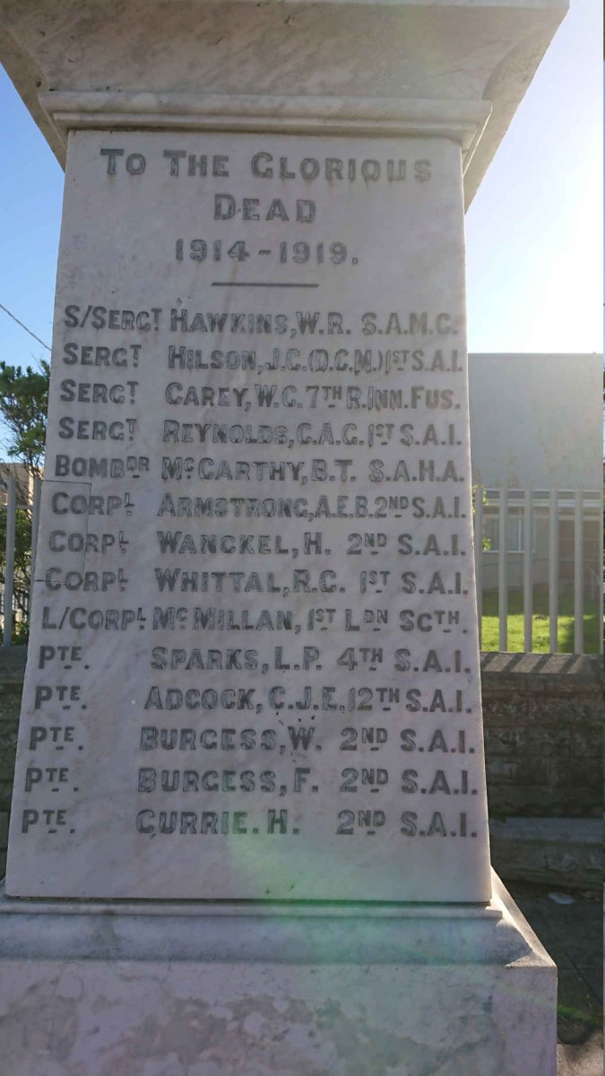 3. WWI Memorial 1914-1919