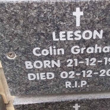 LEESON Colin Graham 1937-2014