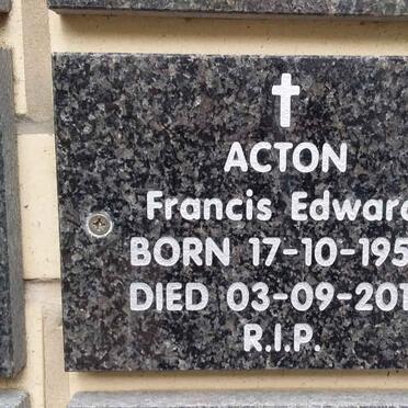 ACTON Francis Edward 1954-2010