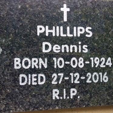 PHILLIPS Dennis 1924-2016