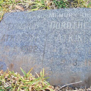 ATKINSON Edward 1902-1975 &amp; Dorothea M. 1896-1986