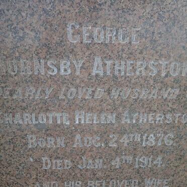 ATHERSTONE George Hornsby 1876-1914 &amp; Charlotte Helen 1876-1966