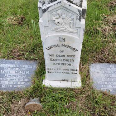 ATKINSON Edith Daisy 1904-1934 :: ARMSTRONG Harry Neil -1954 & Ethel Mildred -1953