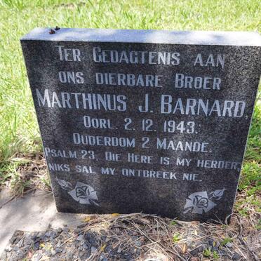 BARNARD Marthinus J. -1943