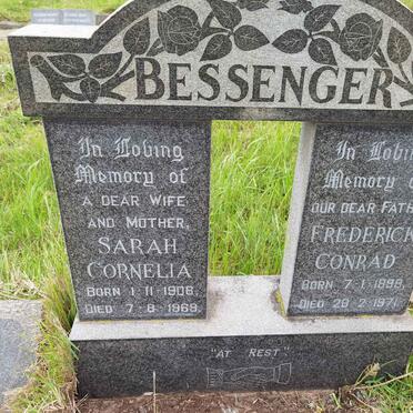BESSENGER Frederick Conrad 1899-1971 &amp; Sarah Cornelia 1906-1969